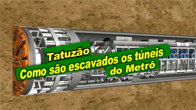 Como são escavados os túneis do metrô